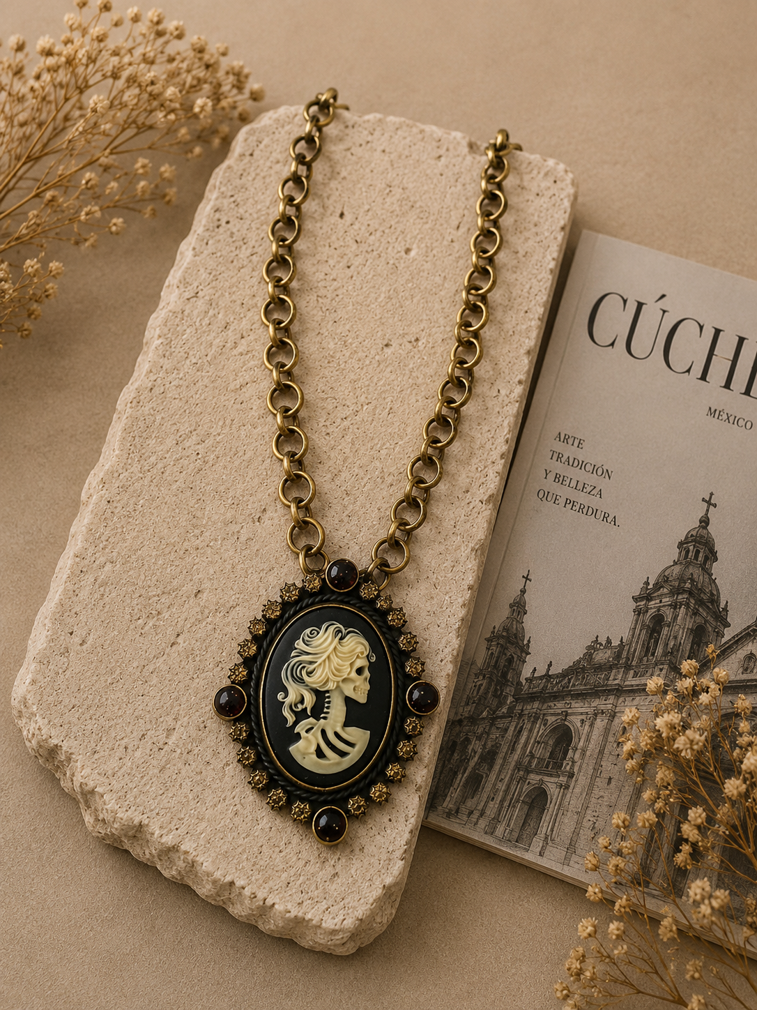 Collar Catrina Bronce