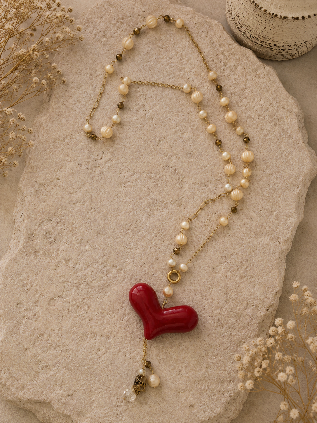 Collar perlas y atrapa sueños