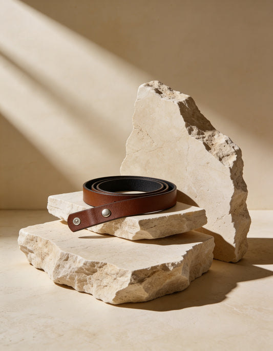 CORREA CUERO COLOR CARAMELO L