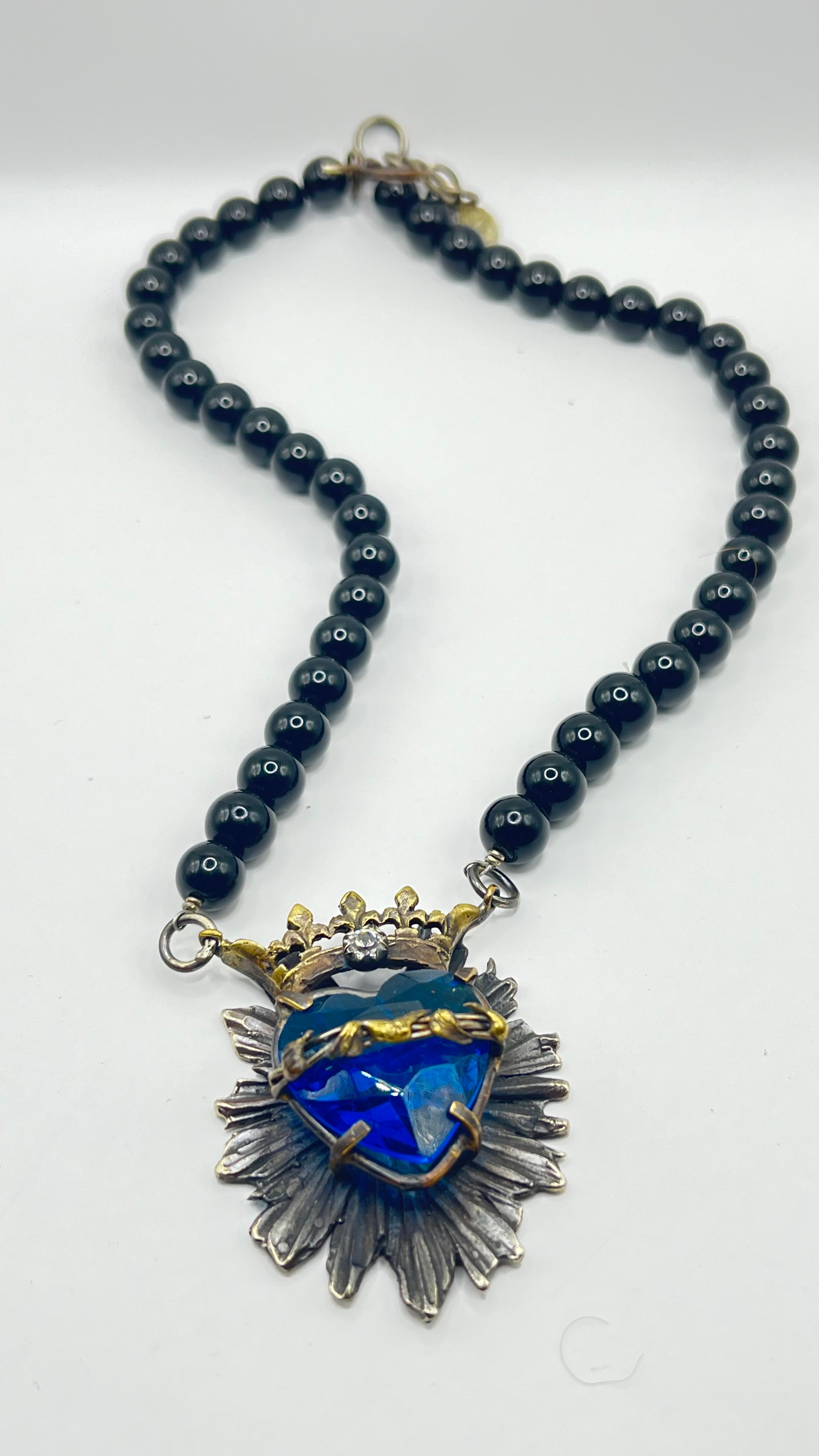 Collar cristal sagrado corazón