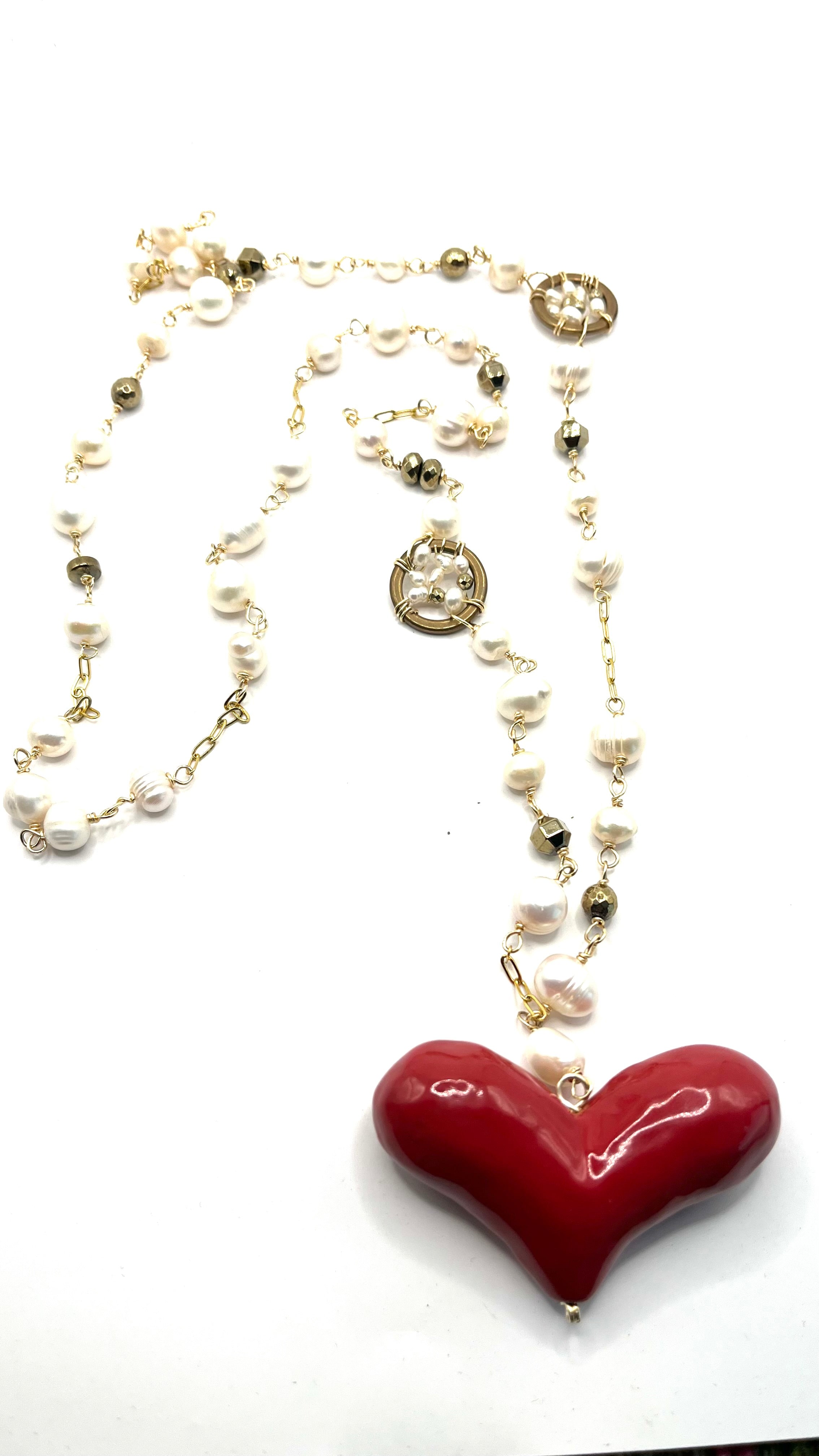 Collar perlas y atrapa sueños