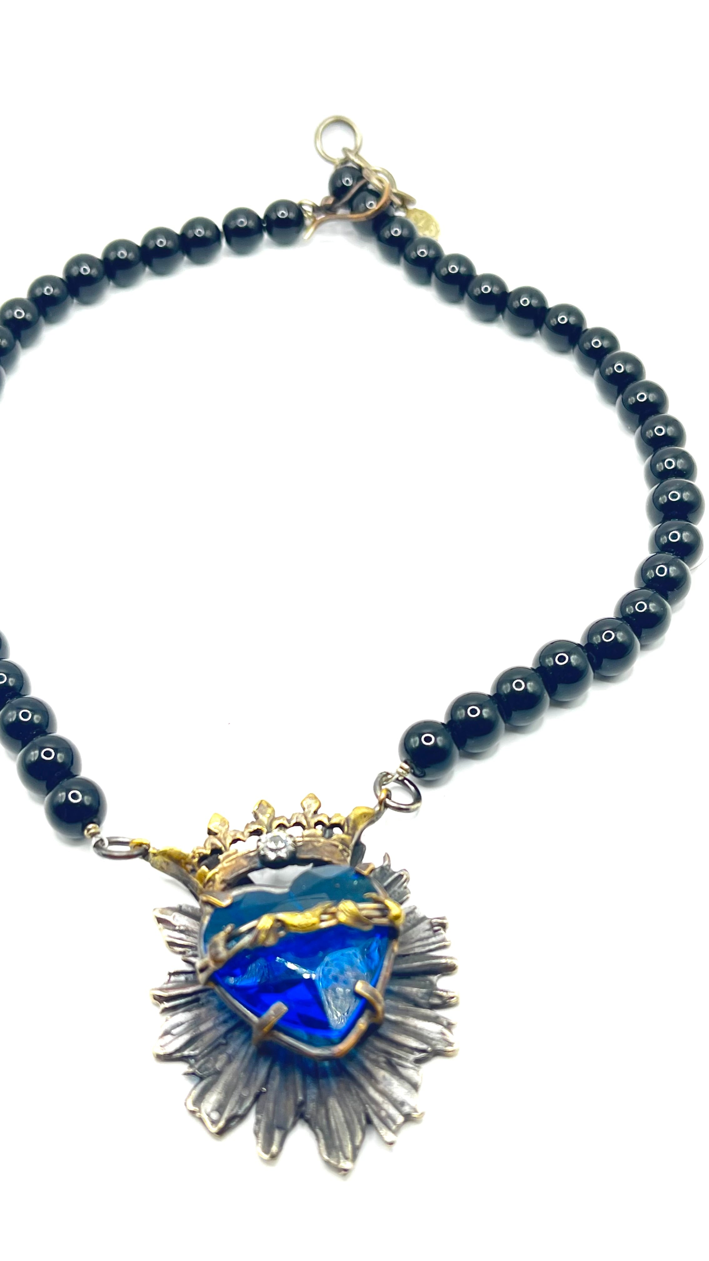 Collar cristal sagrado corazón