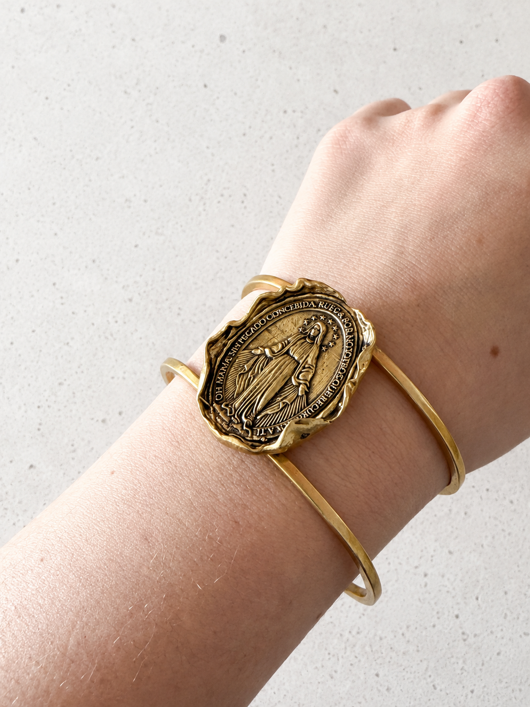 Pulsera Bronce Virgen de los Rayos