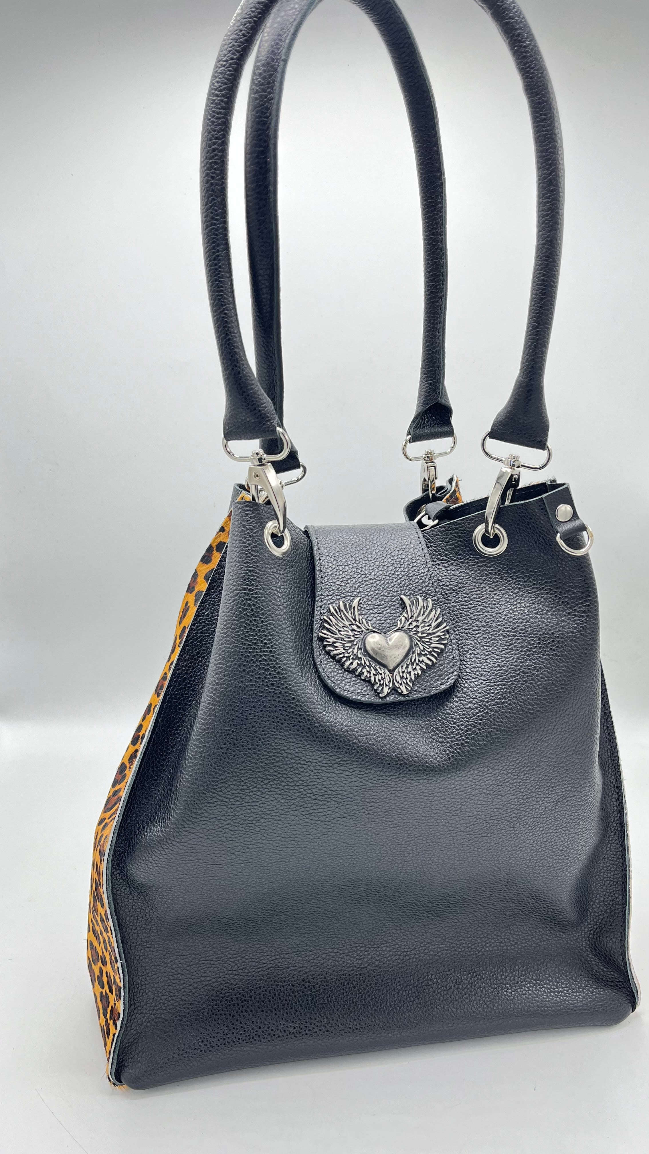 Cartera negra print
