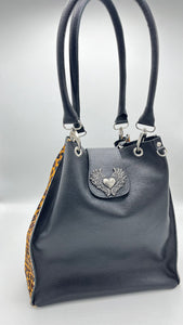 Cartera negra print