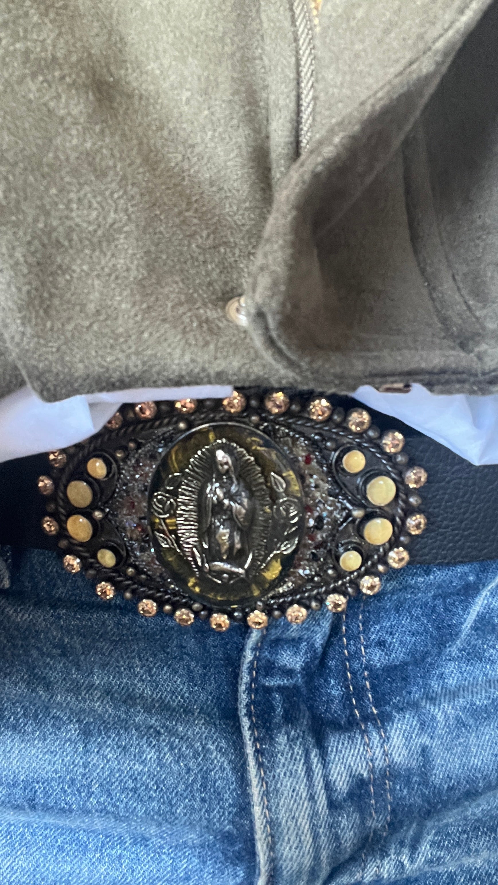 Hebilla virgen de Guadalupe