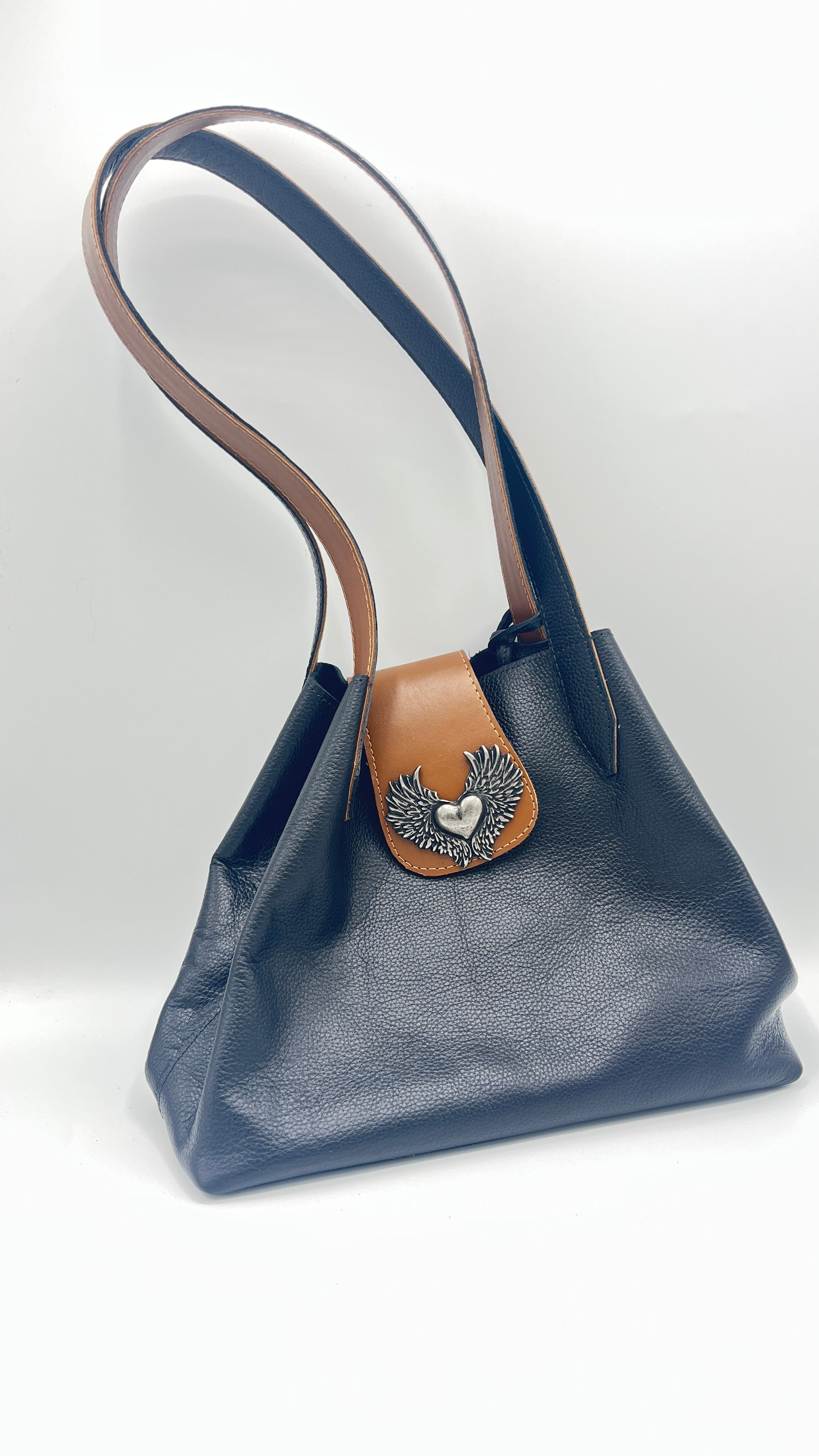 Cartera Praga Negra Bicolor