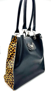 Cartera negra print