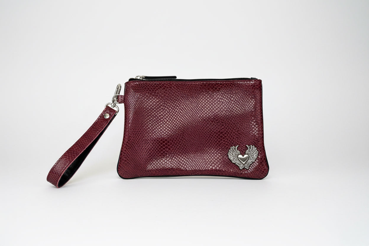 CLUTCH CUERO BURDEO