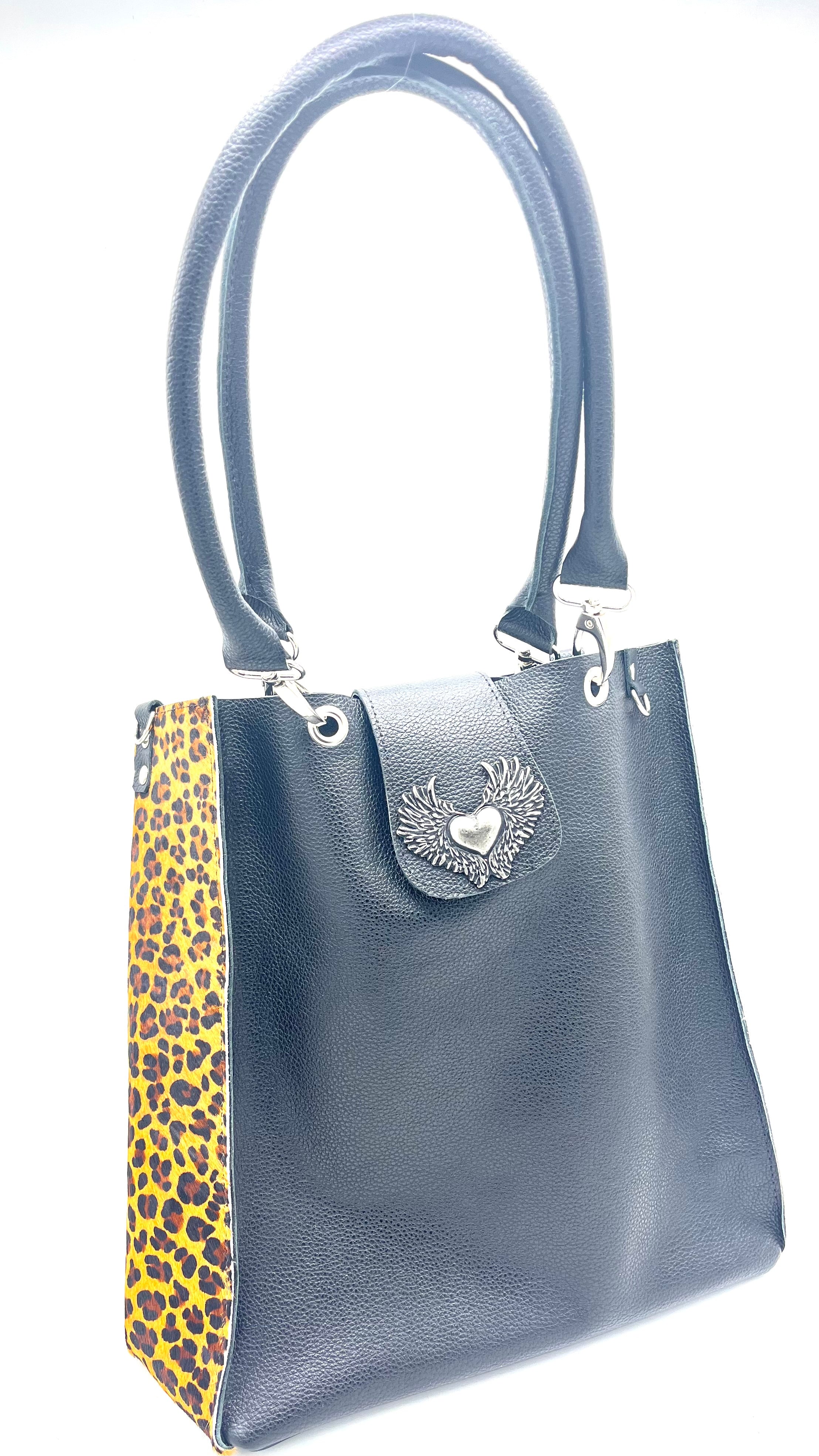 Cartera negra print