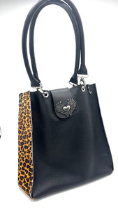 Cartera negra print