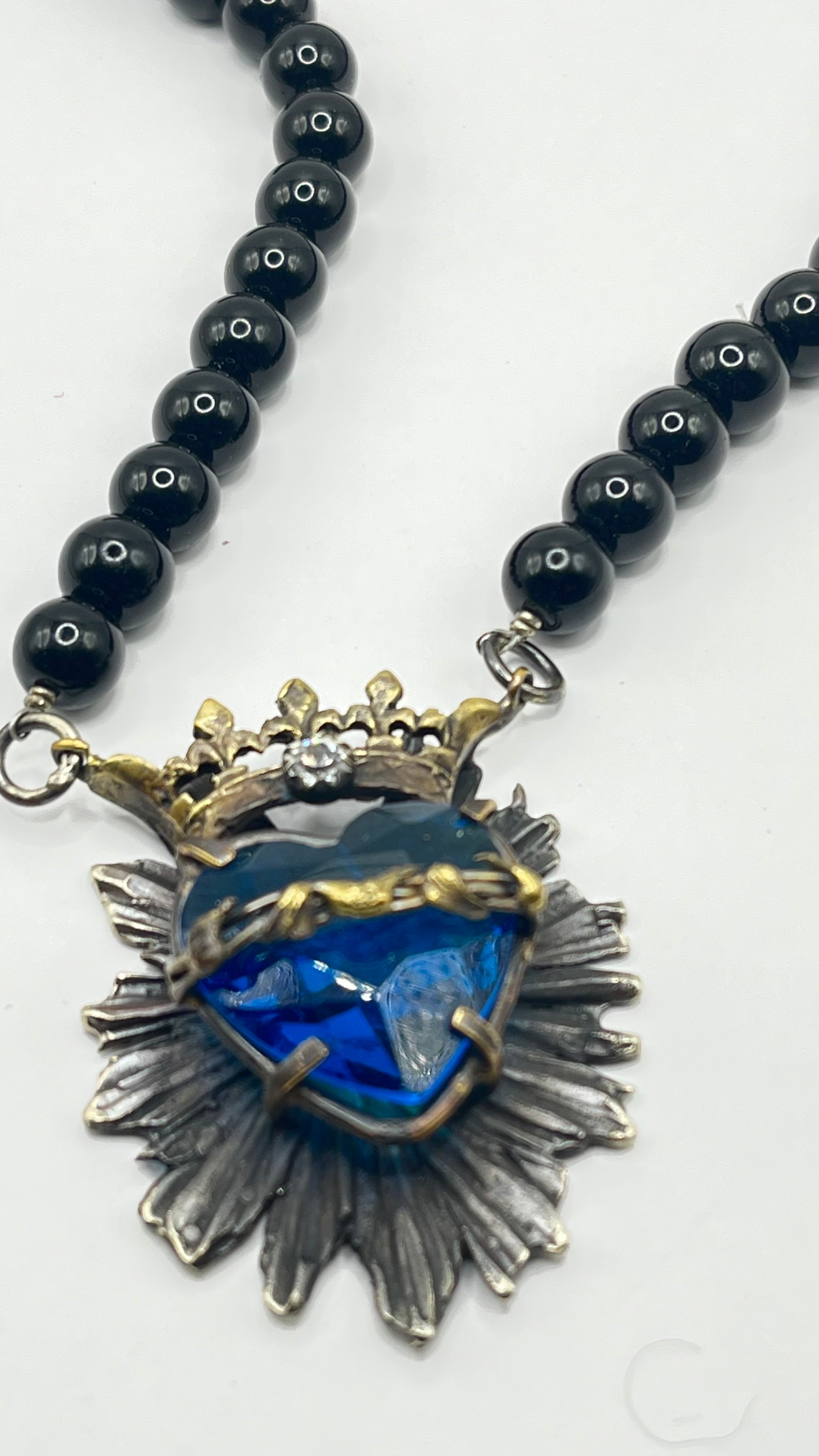 Collar cristal sagrado corazón