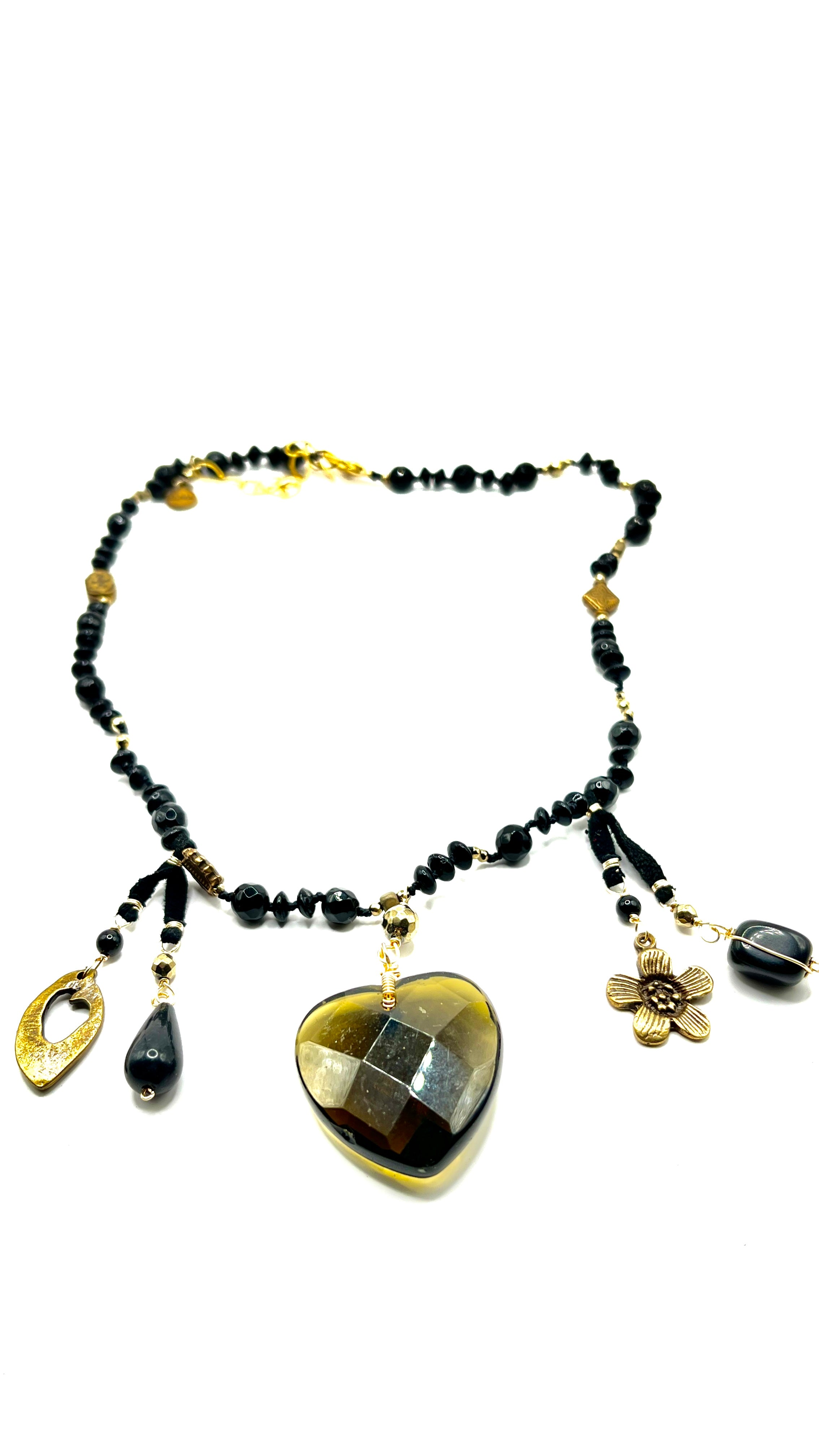 Collar corazón cristal