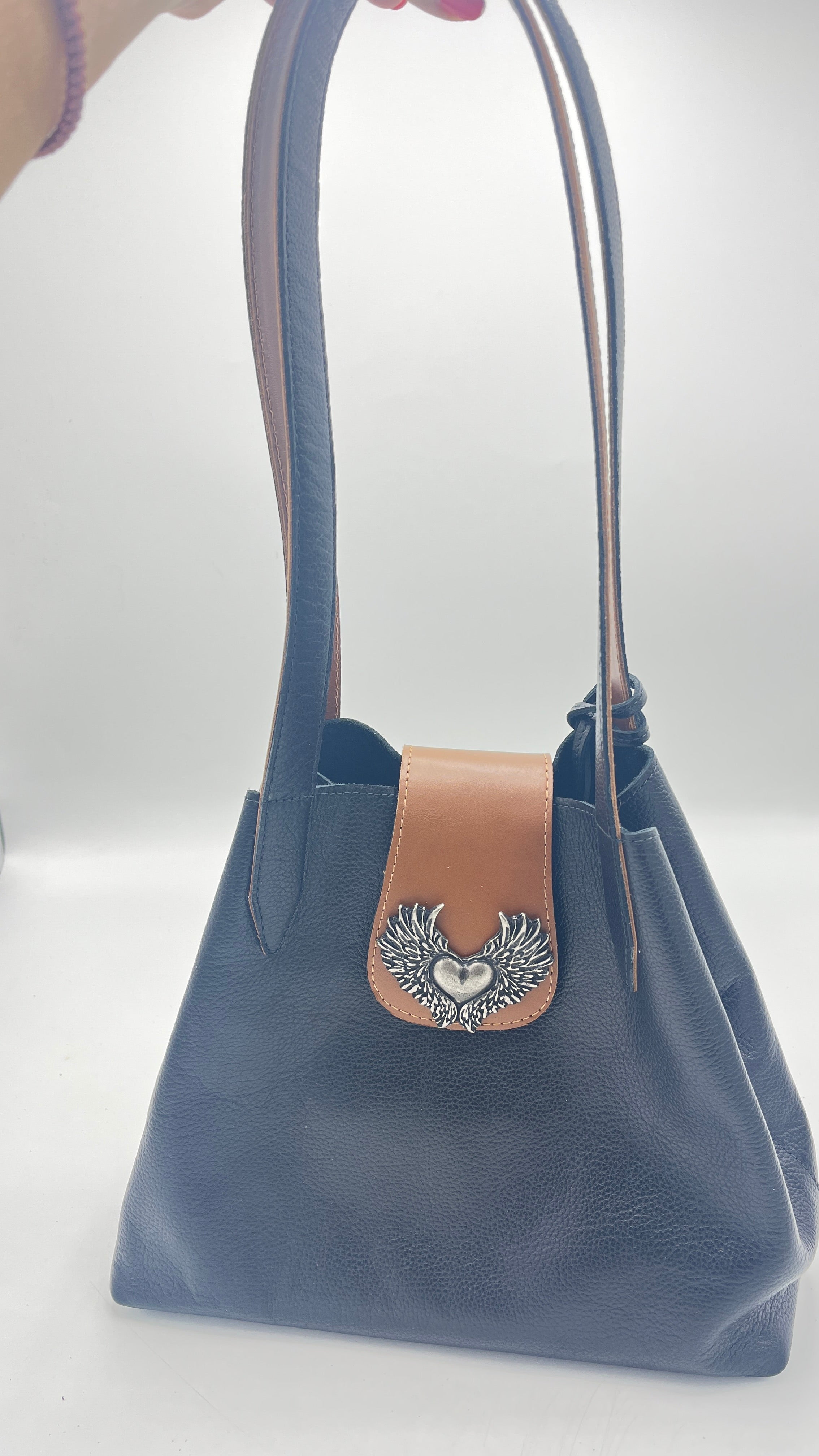 Cartera Praga Negra Bicolor