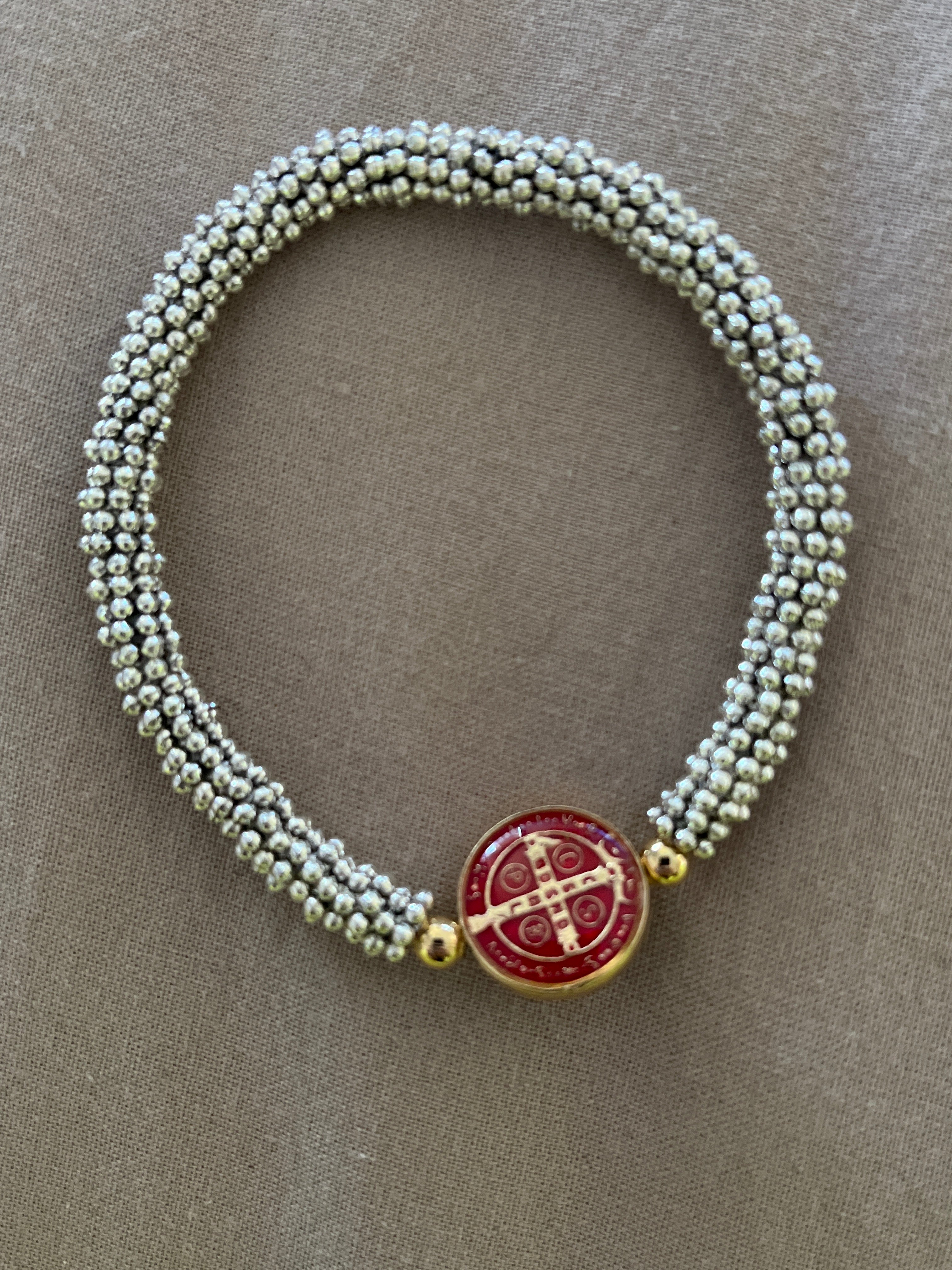 Pulsera San Benito roja