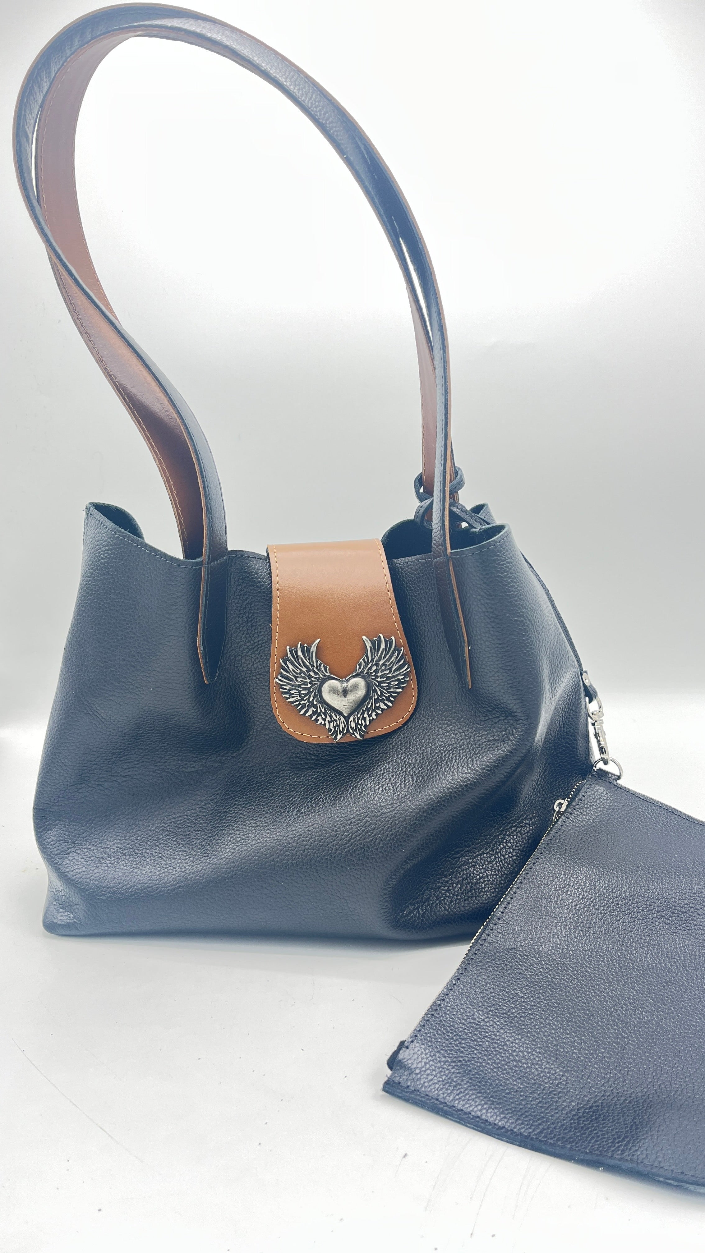 Cartera Praga Negra Bicolor