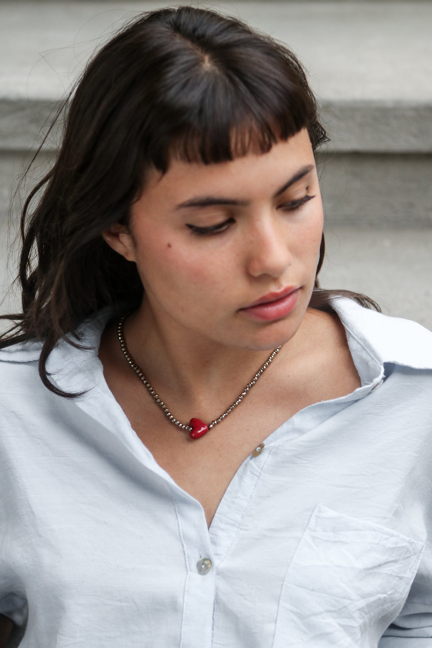 COLLAR PIRITA CON CORAZÓN