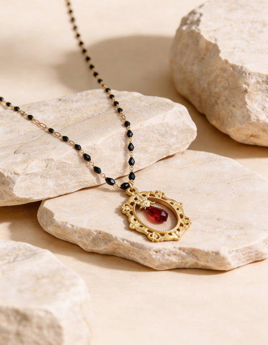 COLLAR MEDIEVAL CRISTAL