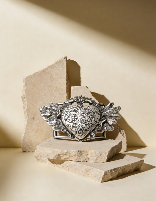 HEBILLA MANHATTAN PLATA VIEJA