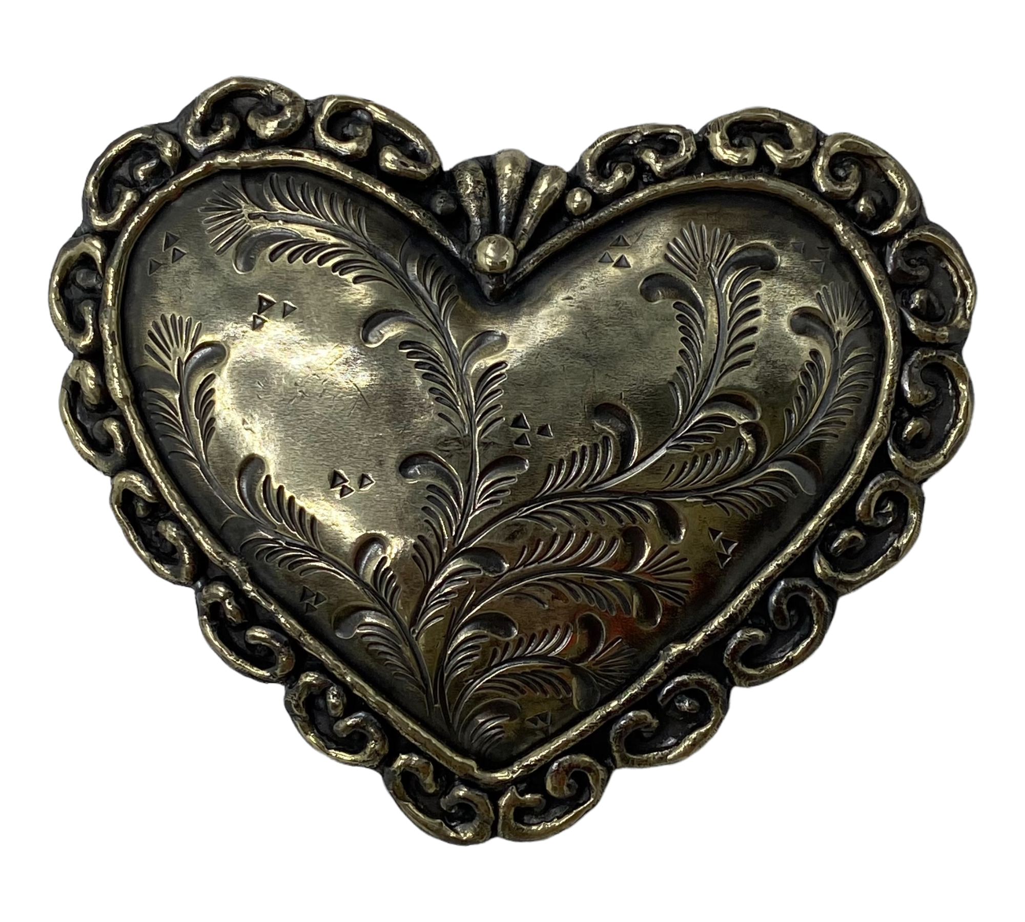 Hebilla corazón calada