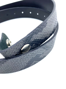 Correa negra con gris L
