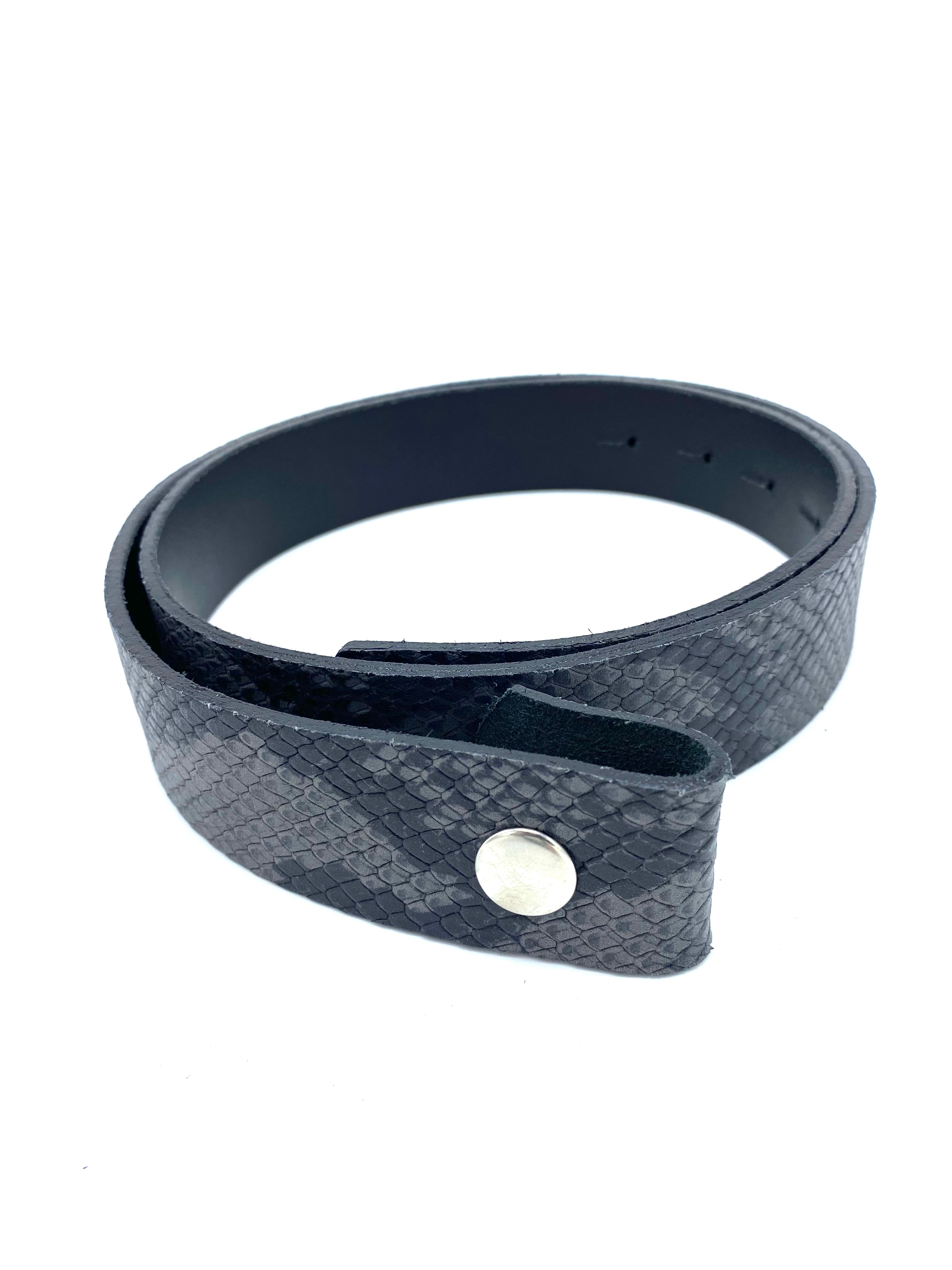 Correa negra con gris L
