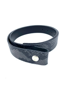 Correa negra con gris L