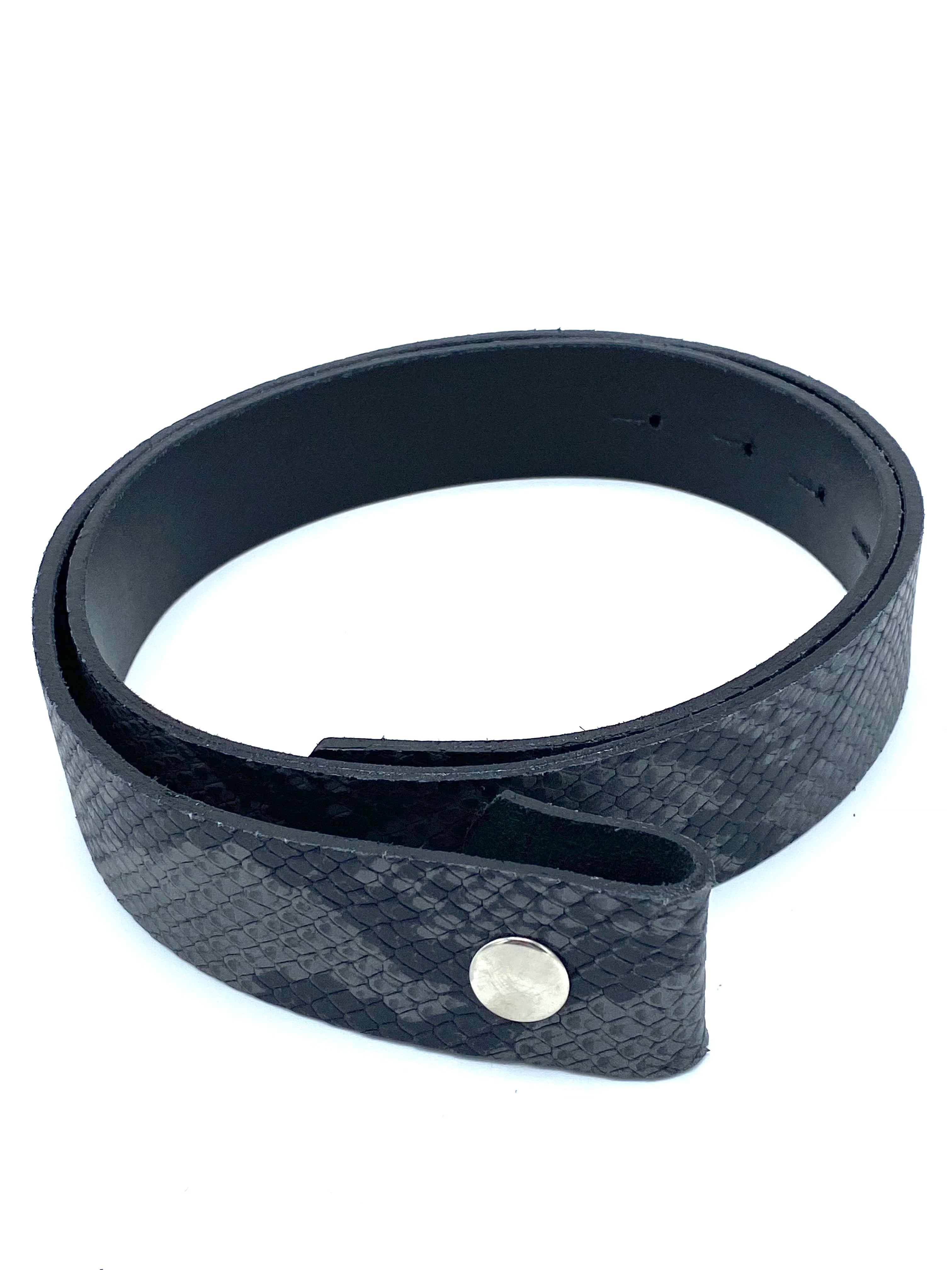 Correa negra con gris L
